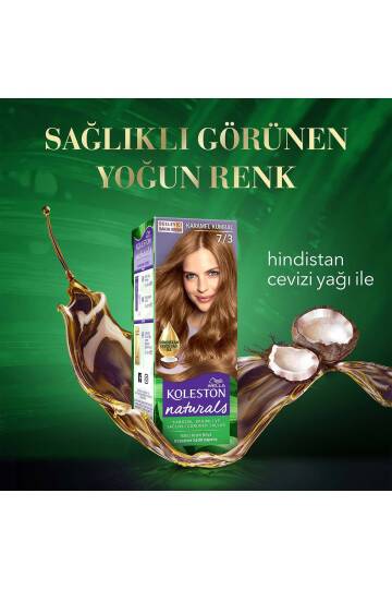 Koleston Naturals Saç Boyası 7/3 Karamel Kumral X 2 Adet - 6