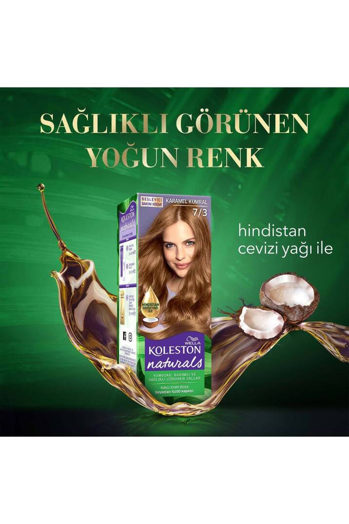 Koleston Naturals Saç Boyası 7/3 Karamel Kumral X 2 Adet - 6