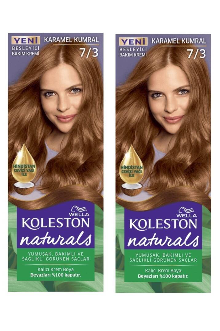 Koleston Saç Boyası Naturals 7/3 Karamel Kumral x 2 Adet - 1