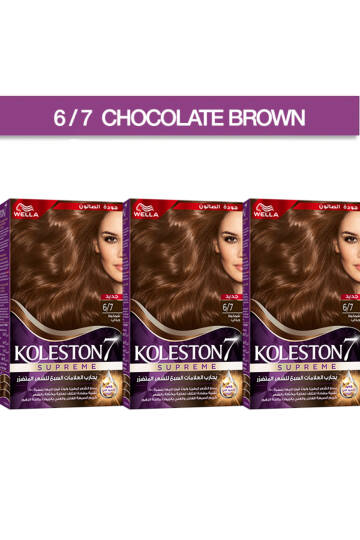 Koleston Supreme KIT 6/7 - ÇİKOLATA KAHVE 3'lü Paket