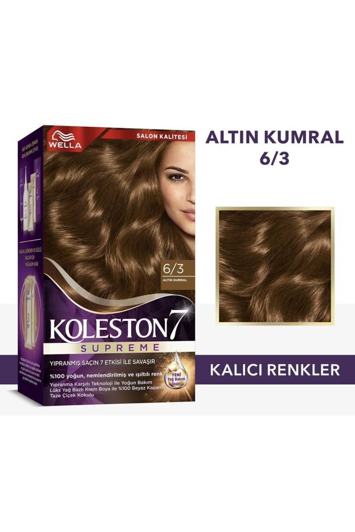 Koleston Supreme Kit Saç Boyası 6/3 Altın Kumral - 1