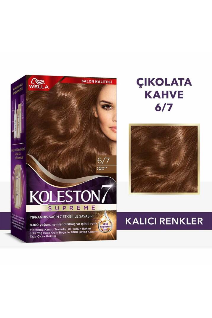 Koleston Supreme Saç Boyası 6/7 Çikolata Kahve - 2