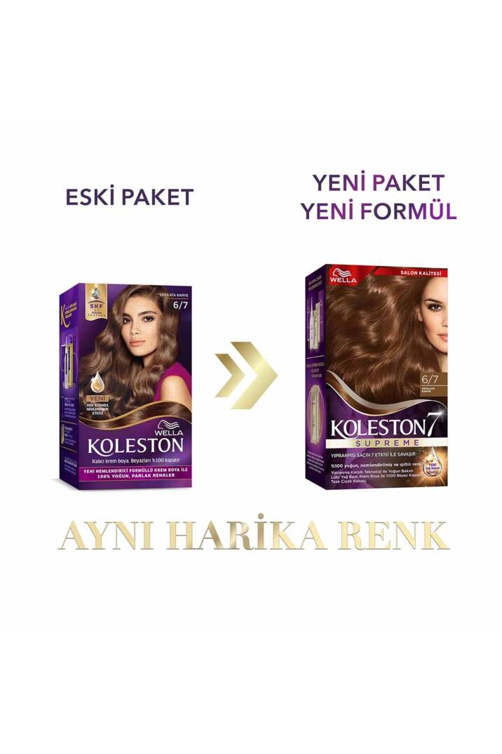 Koleston Supreme Saç Boyası 6/7 Çikolata Kahve - 3