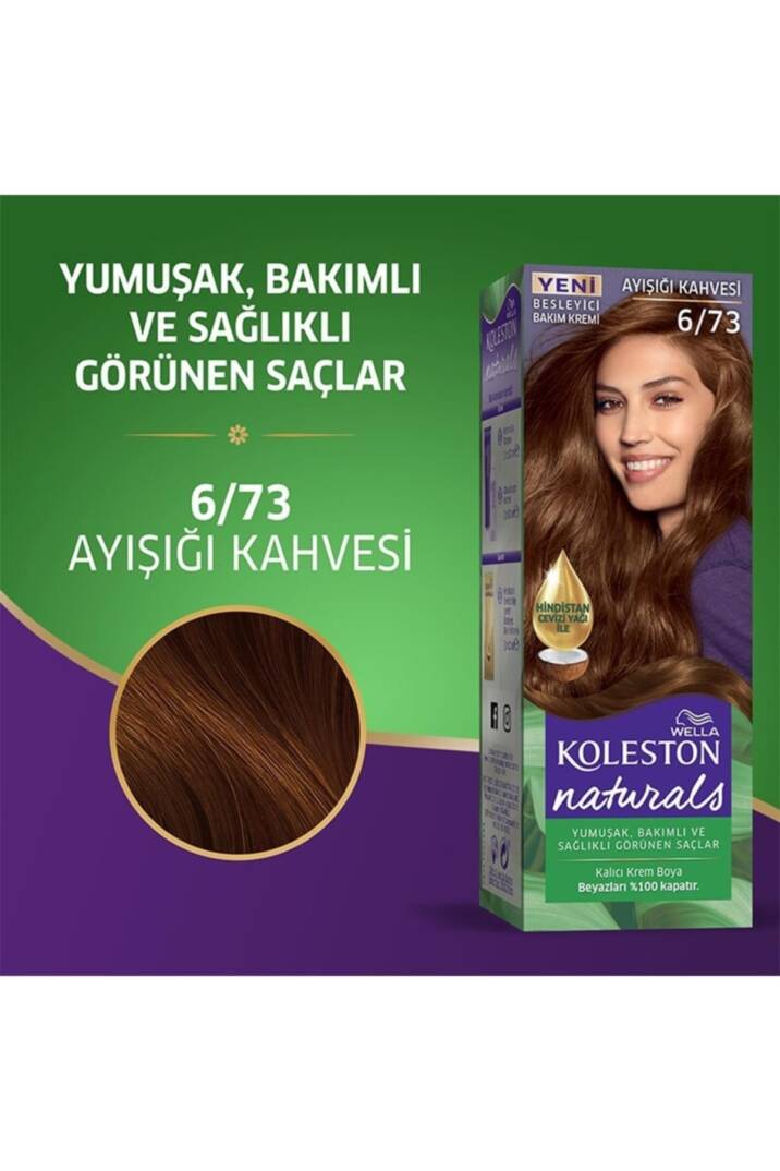 Marka: Koleston Naturals Saç Boyası 6/73 Ayışığı Kahvesi Kategori: Saç Boyası - 2