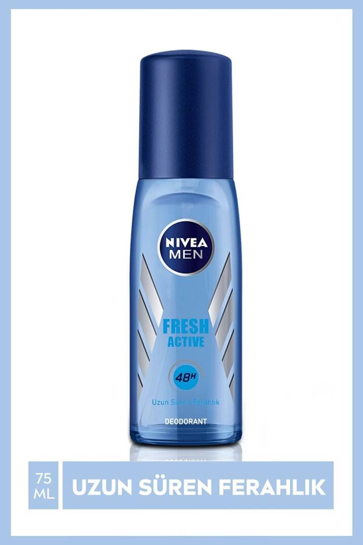 Men Erkek Pump Sprey Deodorant Fresh Active 48 Saat Deodorant Koruması 75 ml 5656565 - 1