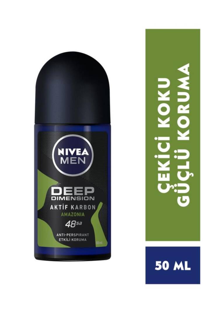 Men Erkek Roll-on Deodorant Amazonia 50ml, 48 Saat Anti-perspirant Koruma, Ter Karşıtı, X3 Adet - 2