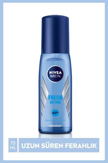 Men Pump Sprey Deodorant Fresh Active 48 Saat Deodorant Koruması 75ml