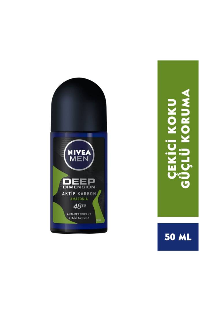 Men Roll On Deep Dımensıon Aktif Karbon Amazonıa 48sa Etkili Koruma 50ml - 1