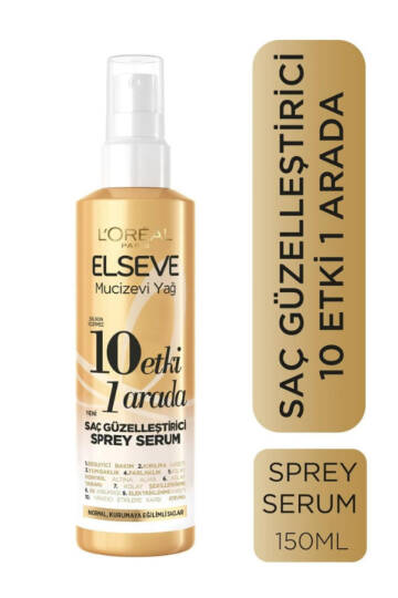 Mucizevi Yağ 10 Etki 1 Arada Saç Güzelleştirici Sprey Serum 150 Ml