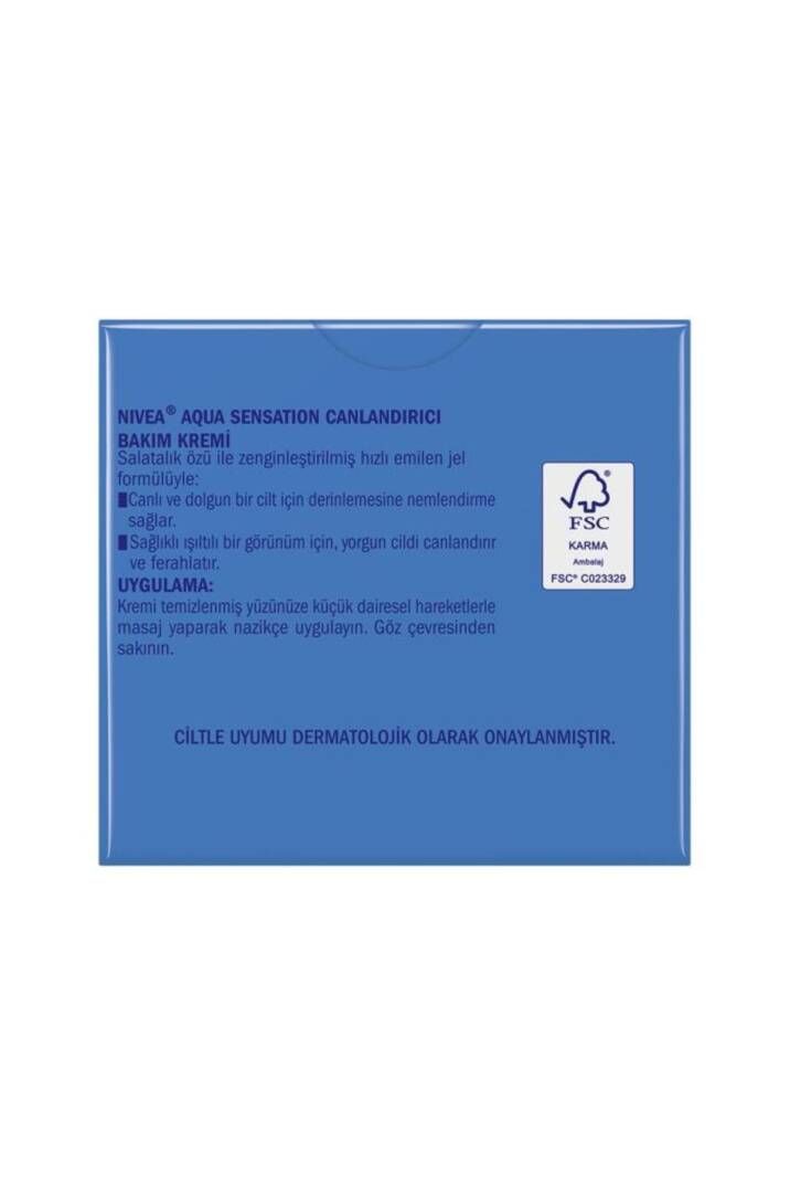 Nemlendirici, Salatalık Özü, Dolgun Cilt Aqua Sensation Canlandırıcı 50ml,S.SAKLI GG237 - 5