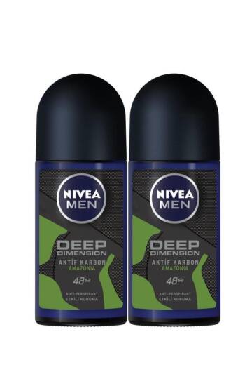 Nıvea Men Deep Dimension Amazonia Deodorant Roll-On 50 Ml 2'Li