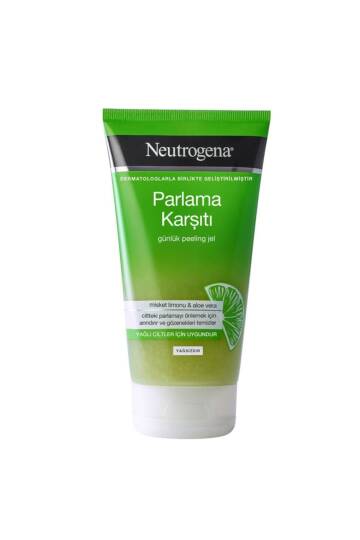Parlama Karşıtı Günlük Peeling Jel Yağlı Ciltler Için Misket Limonu ve Aloe Vera 150 ml