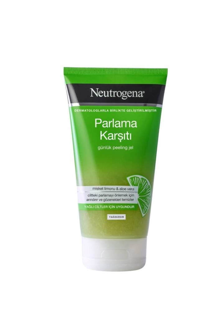 Parlama Karşıtı Günlük Peeling Jel Yağlı Ciltler Için Misket Limonu ve Aloe Vera 150 ml - 1