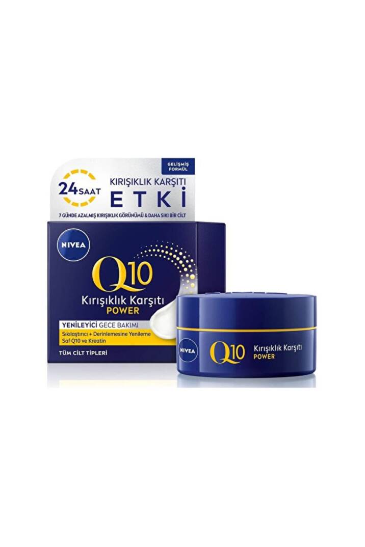 Q10 Cilt Sıkılaştırıcı Kırışıklık Karşıtı - Yüz Gece Kremi - 50 ml - 1
