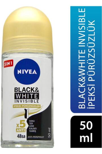 Roll On 50 Ml Kadın Invisible Black&white Ipeksi Pürüzsüzlük