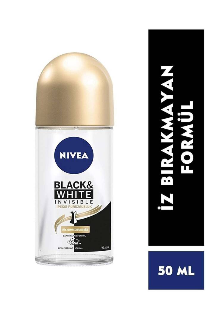 Roll-on Bayan Black&white Invisible Ipeksi 50ml - 1