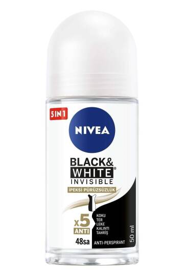 Roll-on Bayan Black&white Invisible Ipeksi 50ml - 2