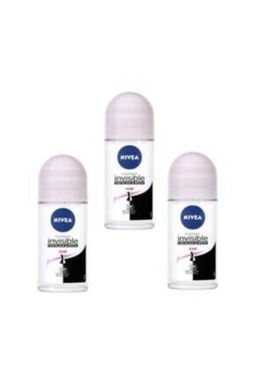 Roll On Black White 50 ml Clear x 3 Adet