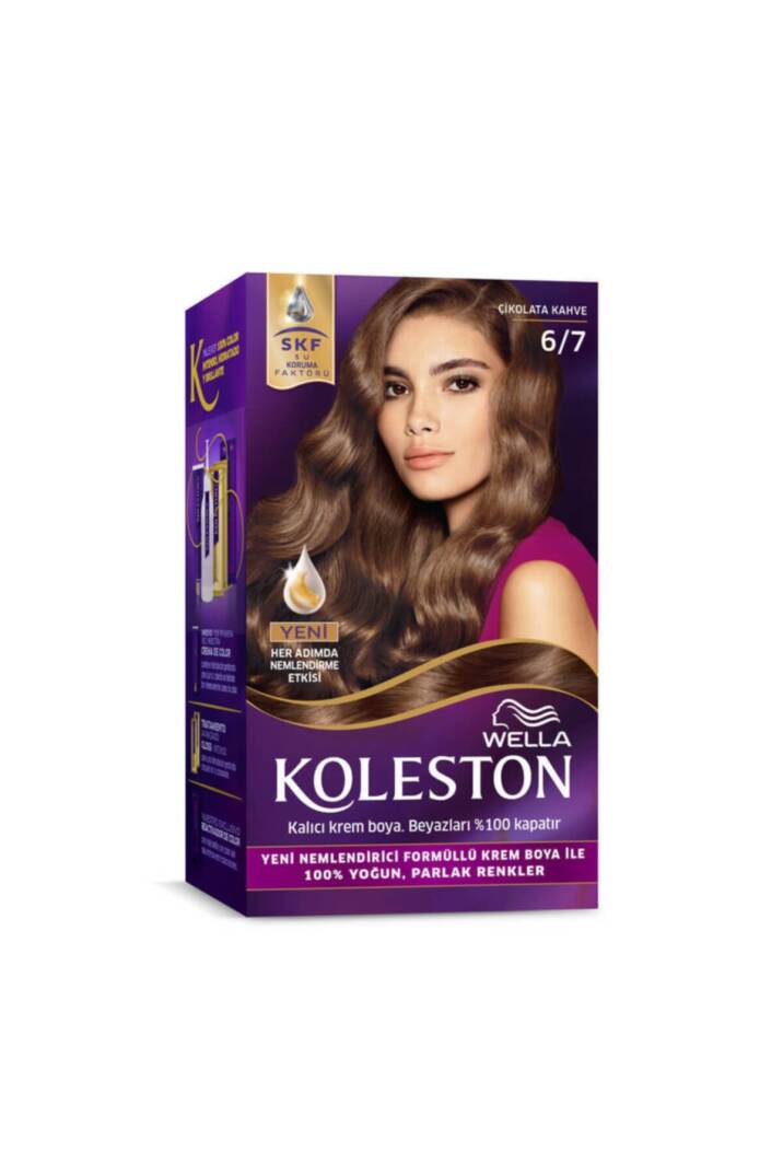 Set Krem Saç Boyası 6/7 Çikolata Kahve - 1