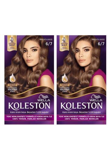 Set Saç Boyası 6/7 Çikolata Kahve X2 Adet