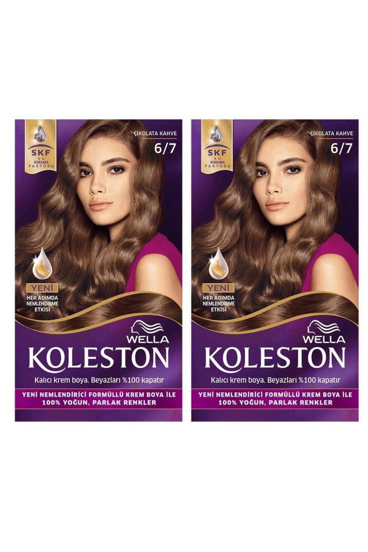 Set Saç Boyası 6/7 Çikolata Kahve X2 Adet - 1