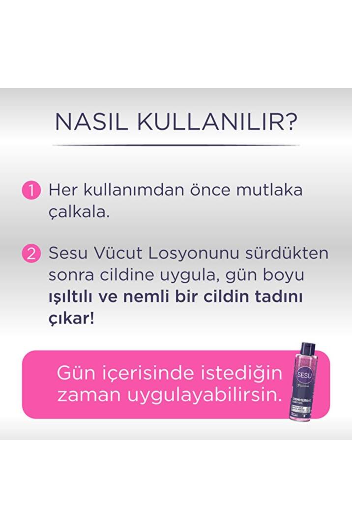 Simli Cilt Bakım Yağı 150ml (SHIMMERİNG BODY OIL) - 5