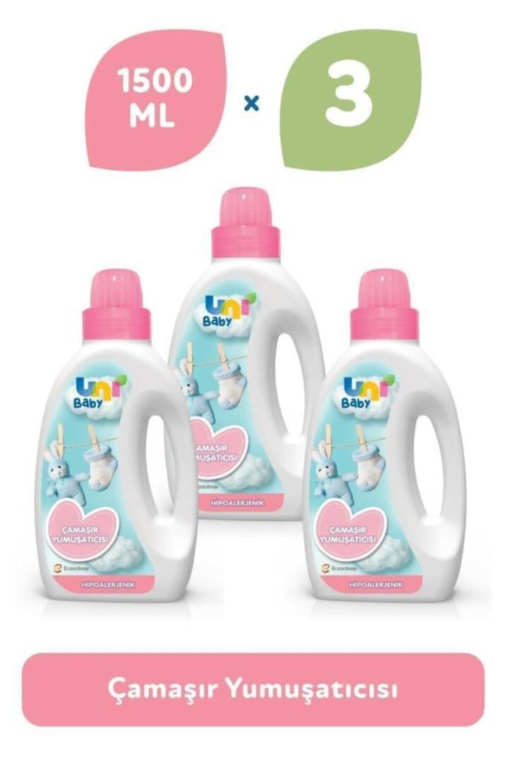Sıvı Çamaşır Yumuşatıcı 1500 ml  3 Adet - 1