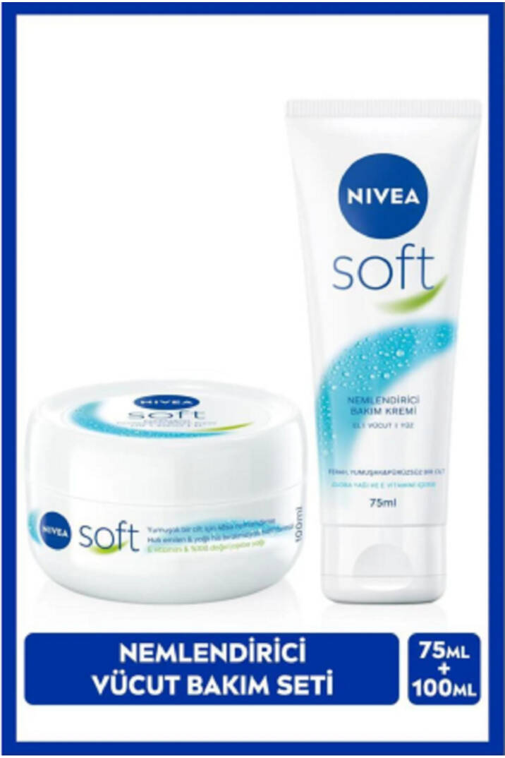 Soft Nemlendirici Bakım Kremi 100ml Ve Soft Krem 75ml, El Yüz Vücut, E Vitamini, Yumuşak Cilt,jojoba - 1