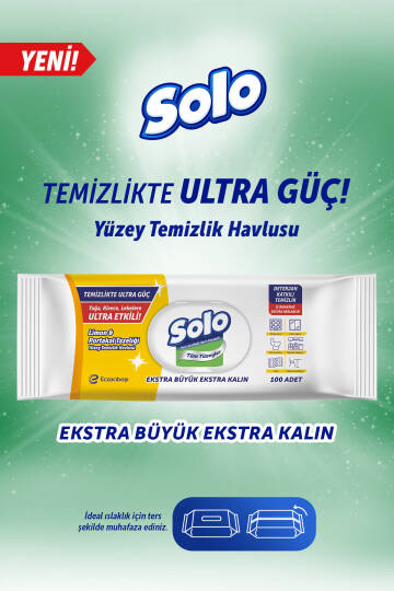 Temizlikte Ultra Güç Limon&Portakal Tazeliği Yüzey Temizlik Havlusu 3'Lü 300 Yaprak - 2
