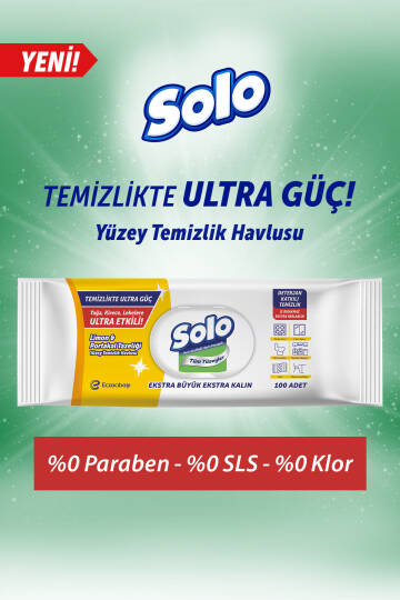 Temizlikte Ultra Güç Limon&Portakal Tazeliği Yüzey Temizlik Havlusu 3'Lü 300 Yaprak - 6
