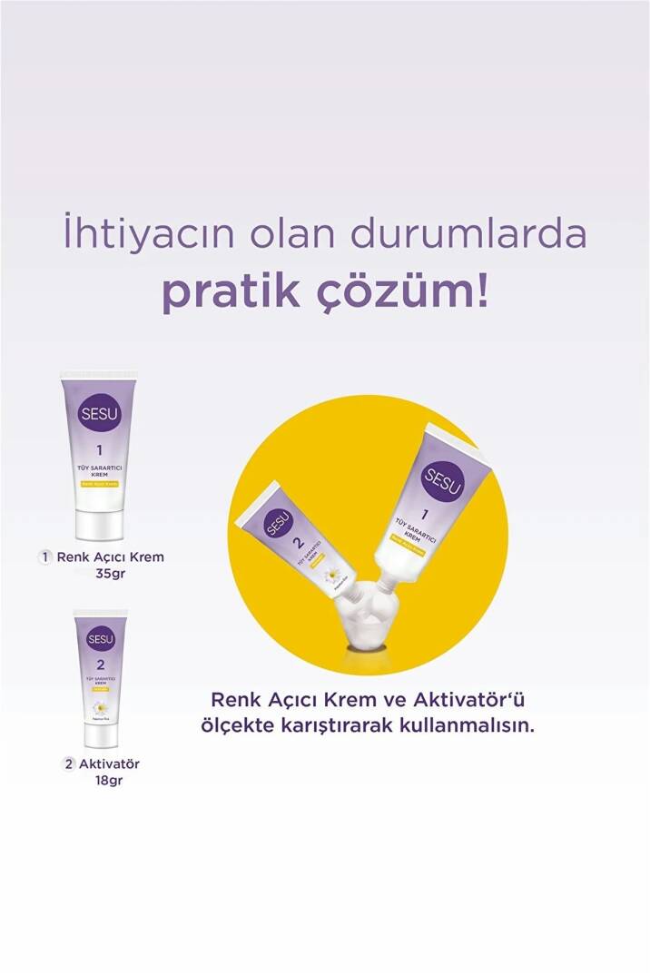 Tüy Sarartıcı Krem 18 gr + 35 gr X 3 Adet - 3