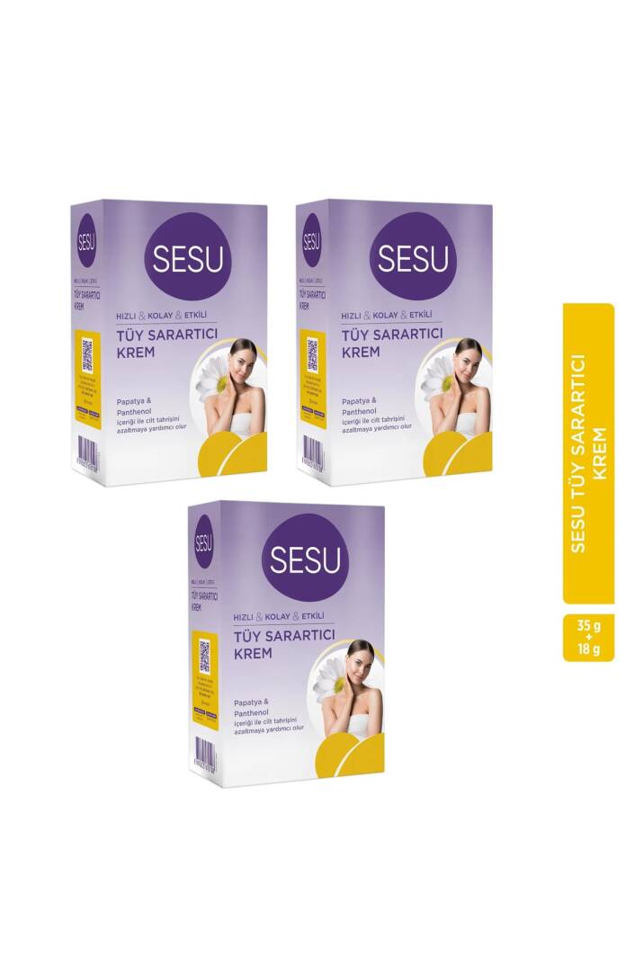 Tüy Sarartıcı Krem 35 G+18 G X 3 Adet - 1