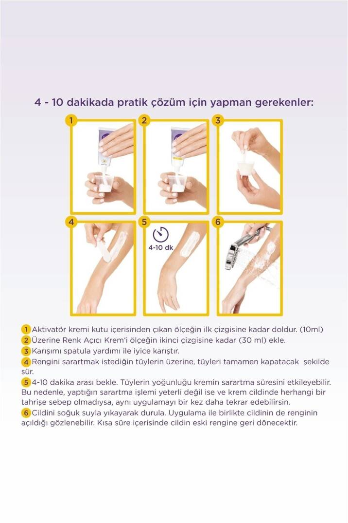 Tüy Sarartıcı Krem 35 ml - 5