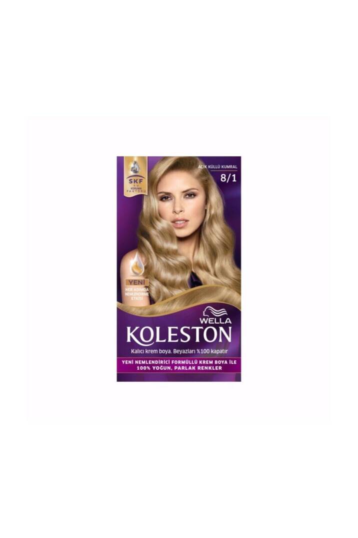 Wella Saç Boyası Seti 8/1 Açık Küllü Kumral 4056800812783 - 1