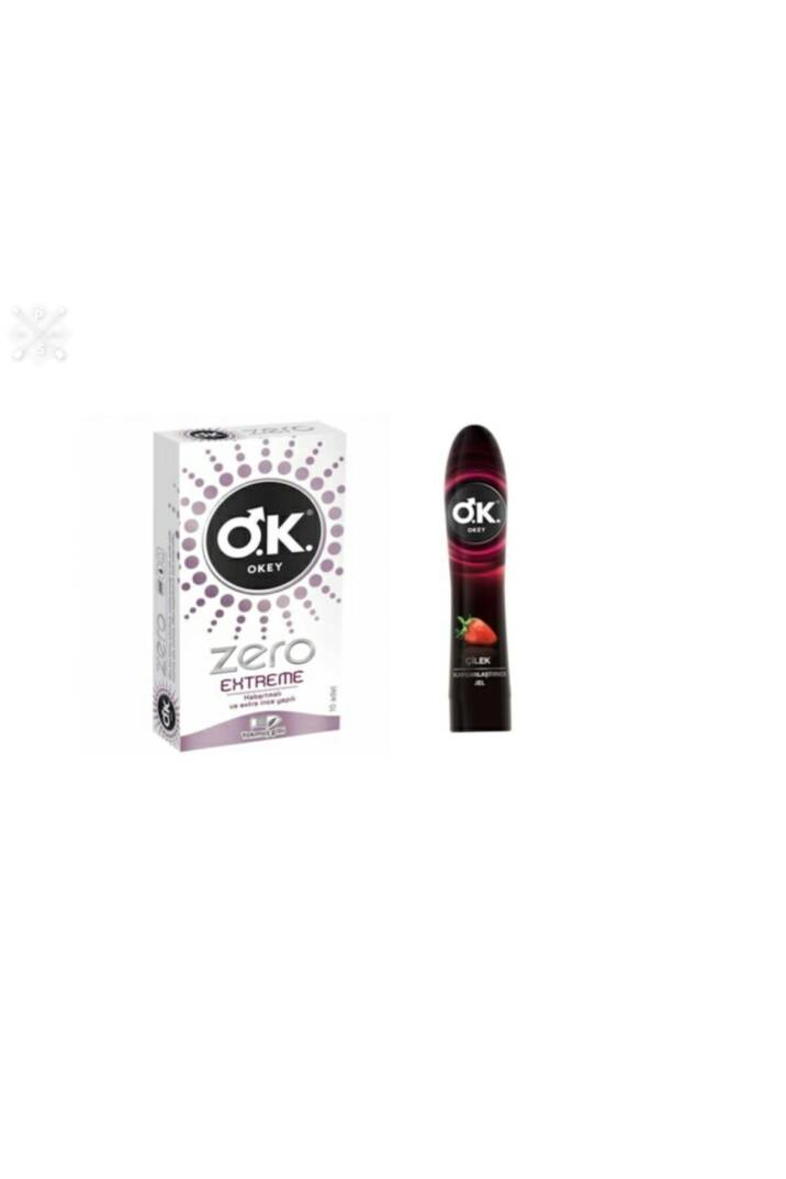 Zero Extreme 10 Lu Prezervatif + Çilek 100 ml Kayganlaştırıcı Jel - 1
